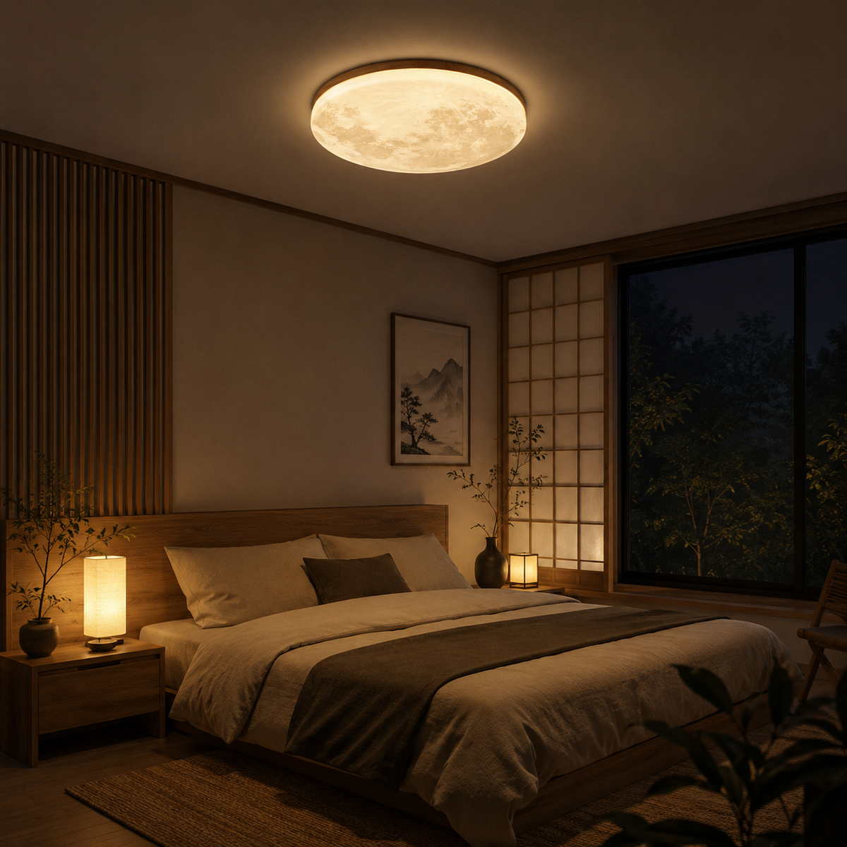 Orithea | Moon-Inspired LED Ceiling Light