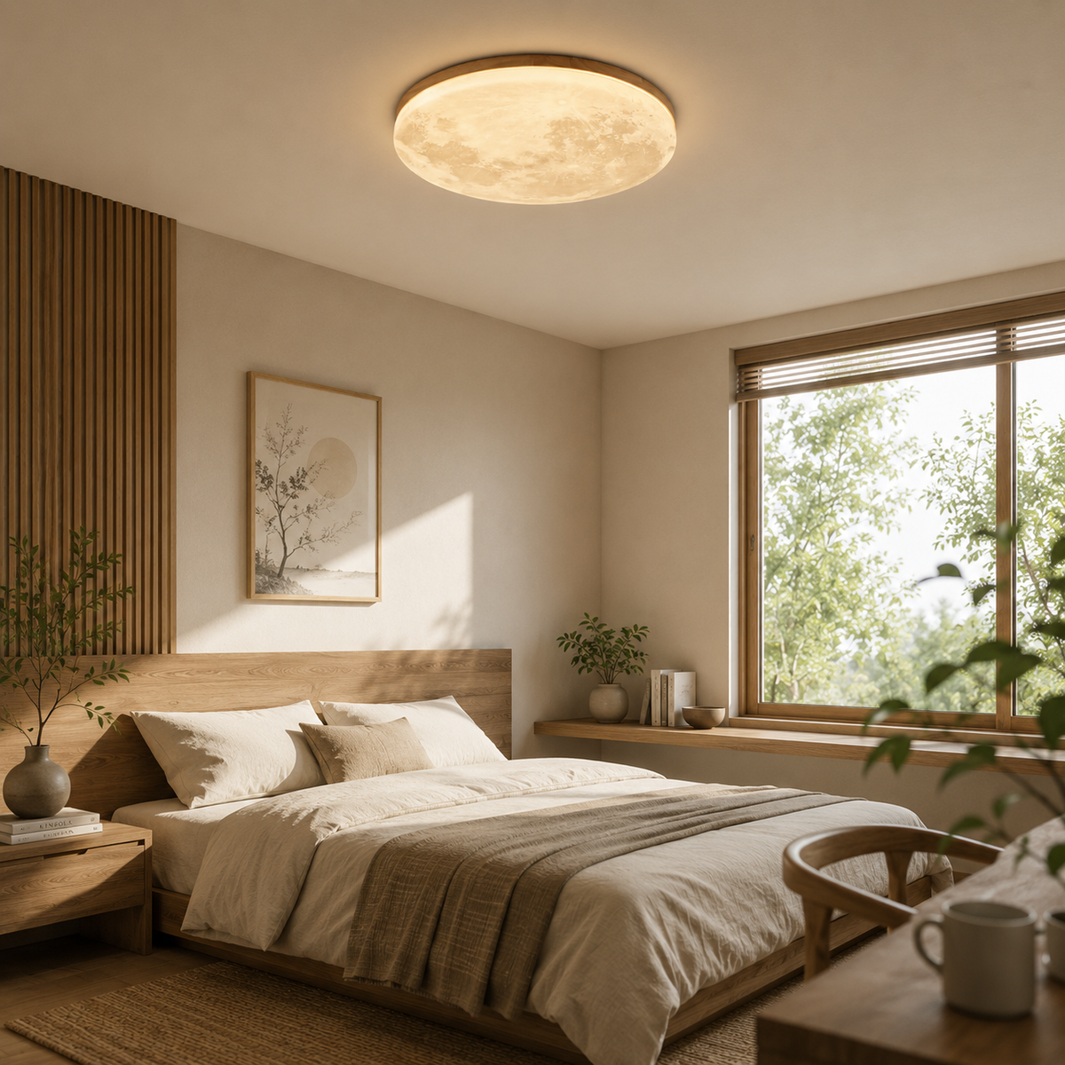 Orithea | Moon-Inspired LED Ceiling Light