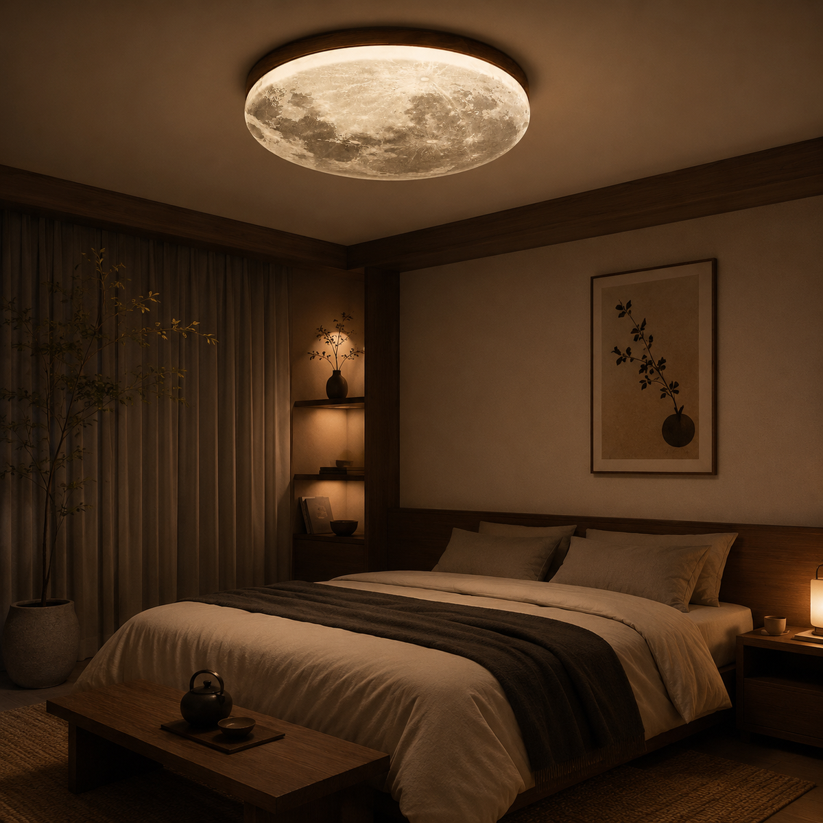 Orithea | Moon-Inspired LED Ceiling Light