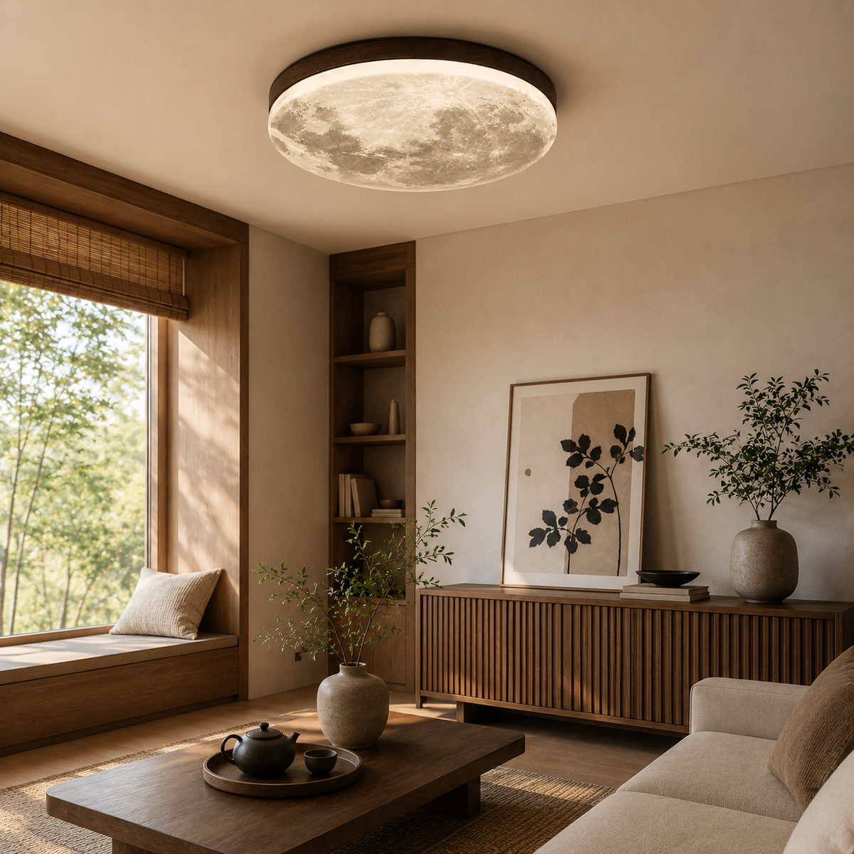 Orithea | Moon-Inspired LED Ceiling Light
