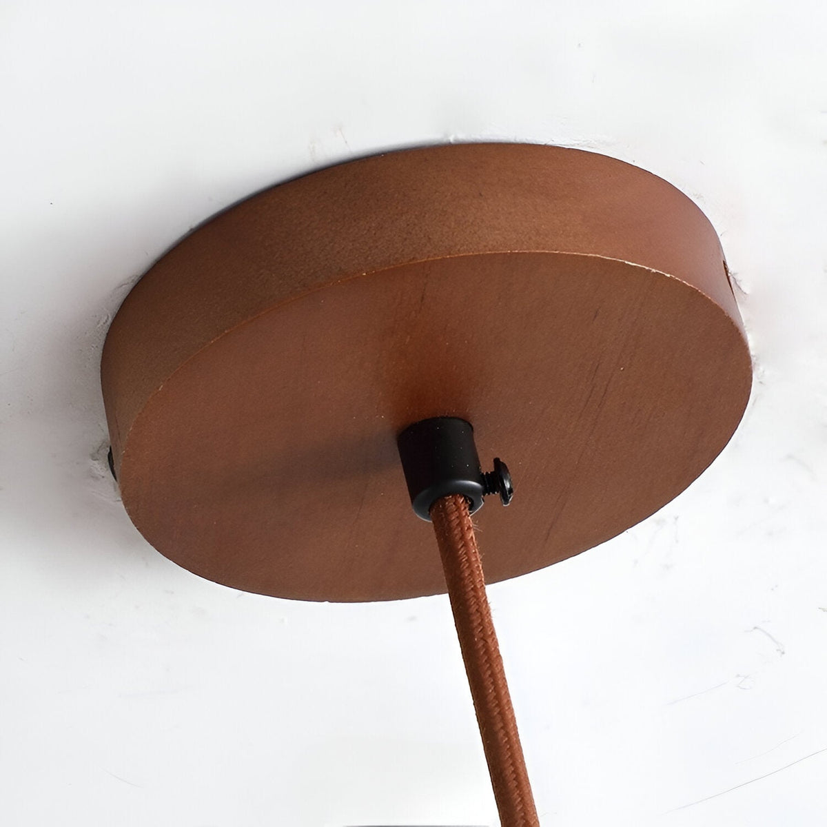 Terranova | Travertine Stone and Wood Pendant Light