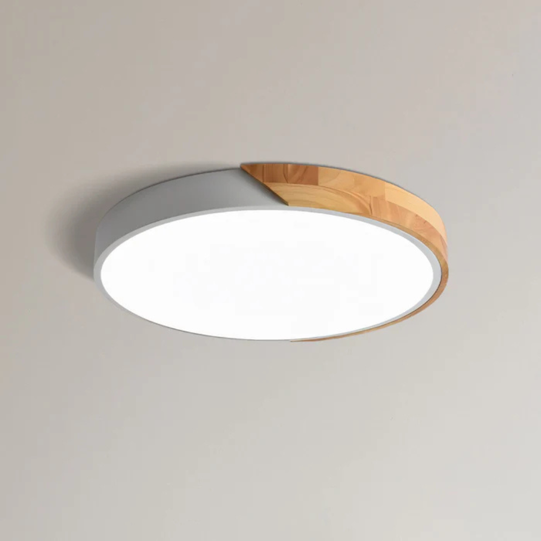 Brynmoor | LED Ceiling Light with Wood Accent