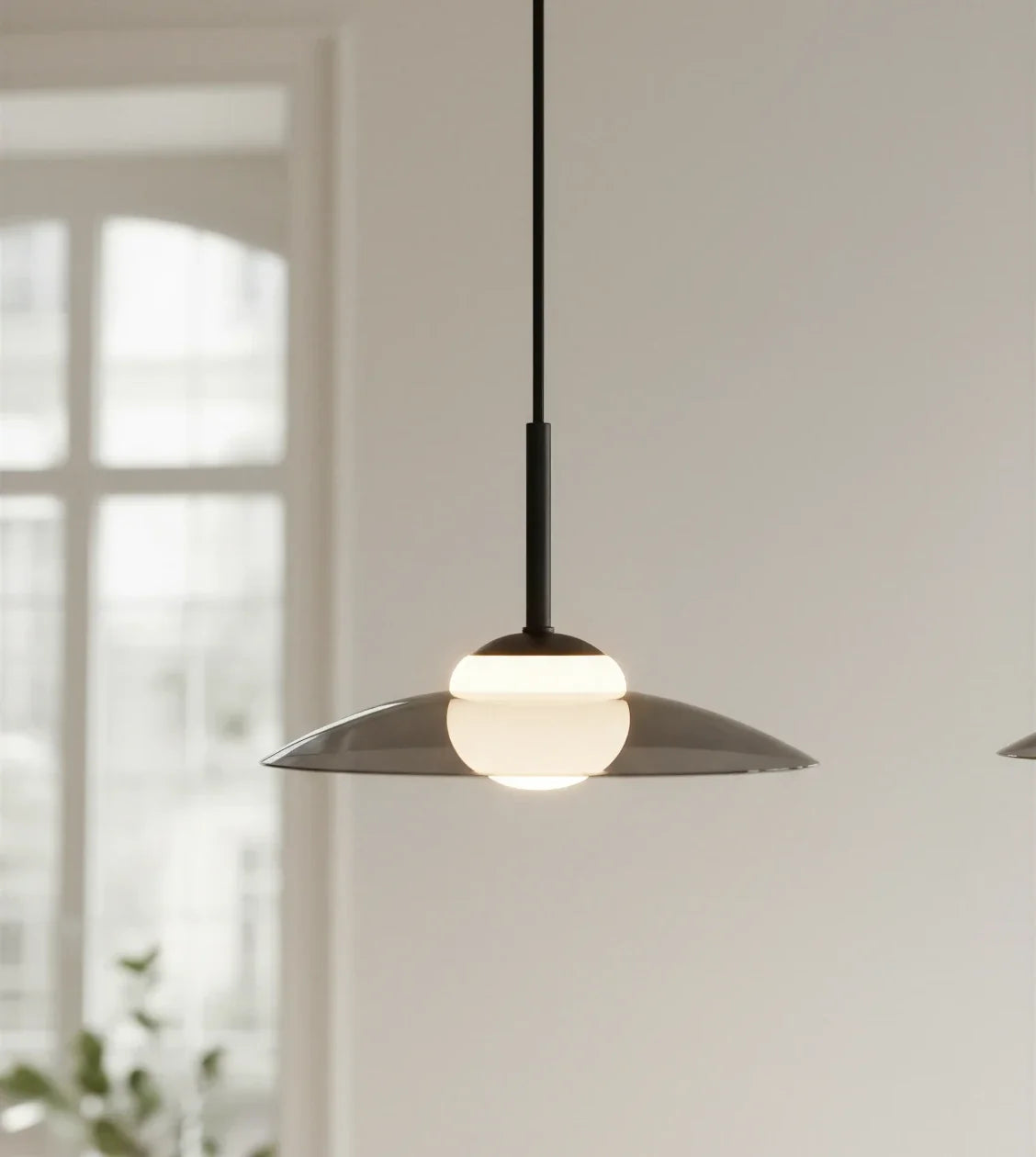 Ophelis | Three-Light Pendant with Smoked Glass Shades