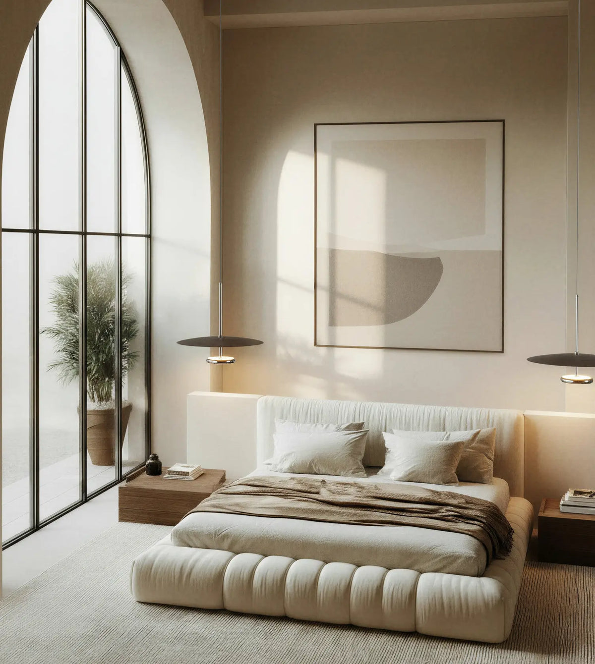 Wrenley | LED Pendant Light with Walnut Finish
