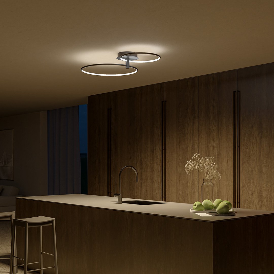 Tybalt | Dimmable Twin-Ring LED Ceiling Light