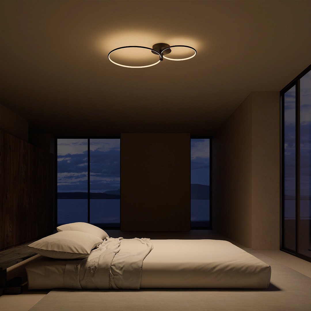 Tybalt | Dimmable Twin-Ring LED Ceiling Light