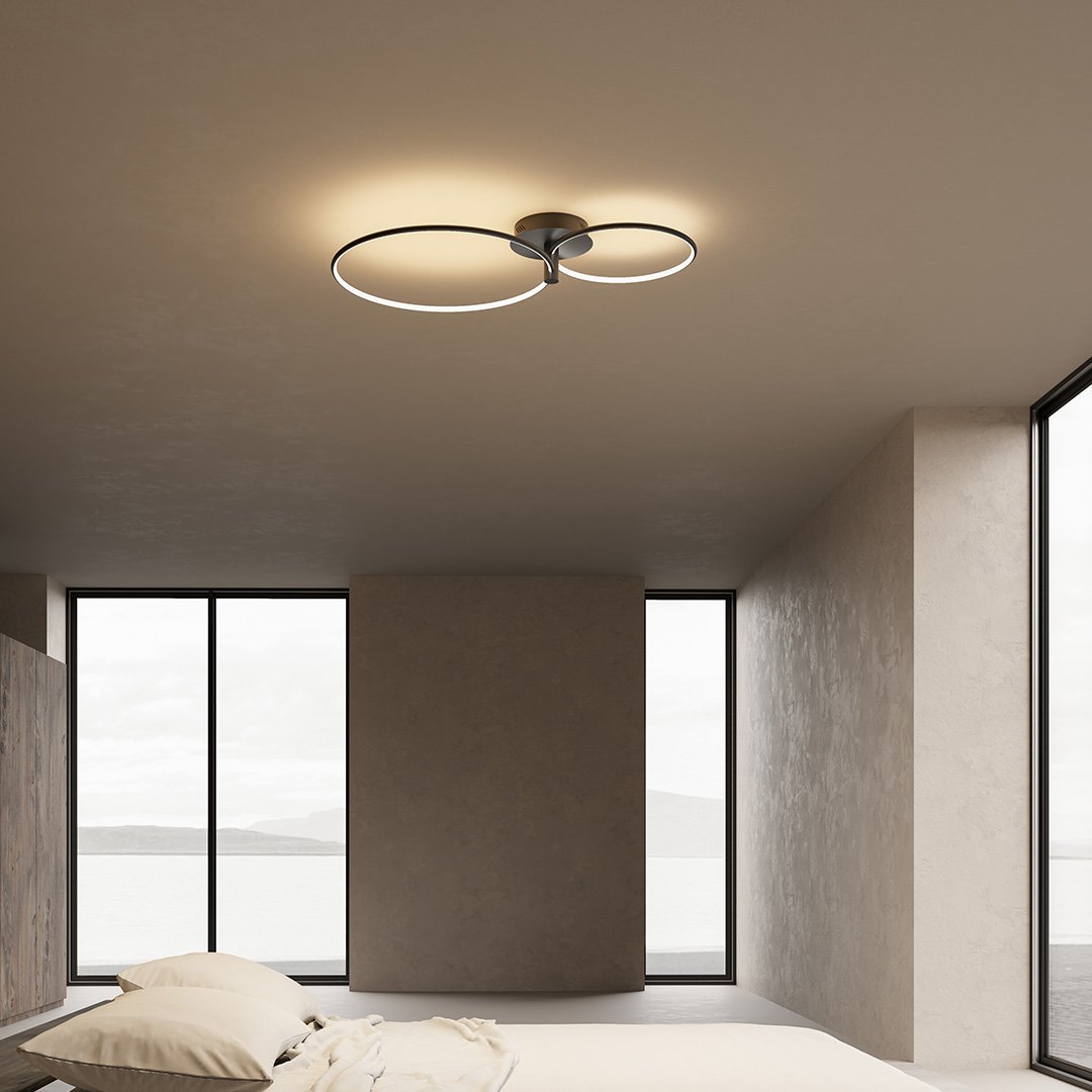 Tybalt | Dimmable Twin-Ring LED Ceiling Light