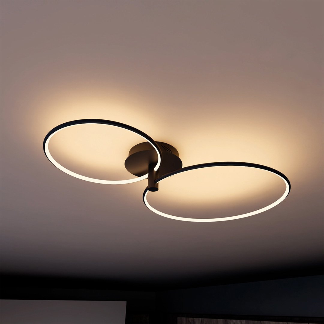 Tybalt | Dimmable Twin-Ring LED Ceiling Light