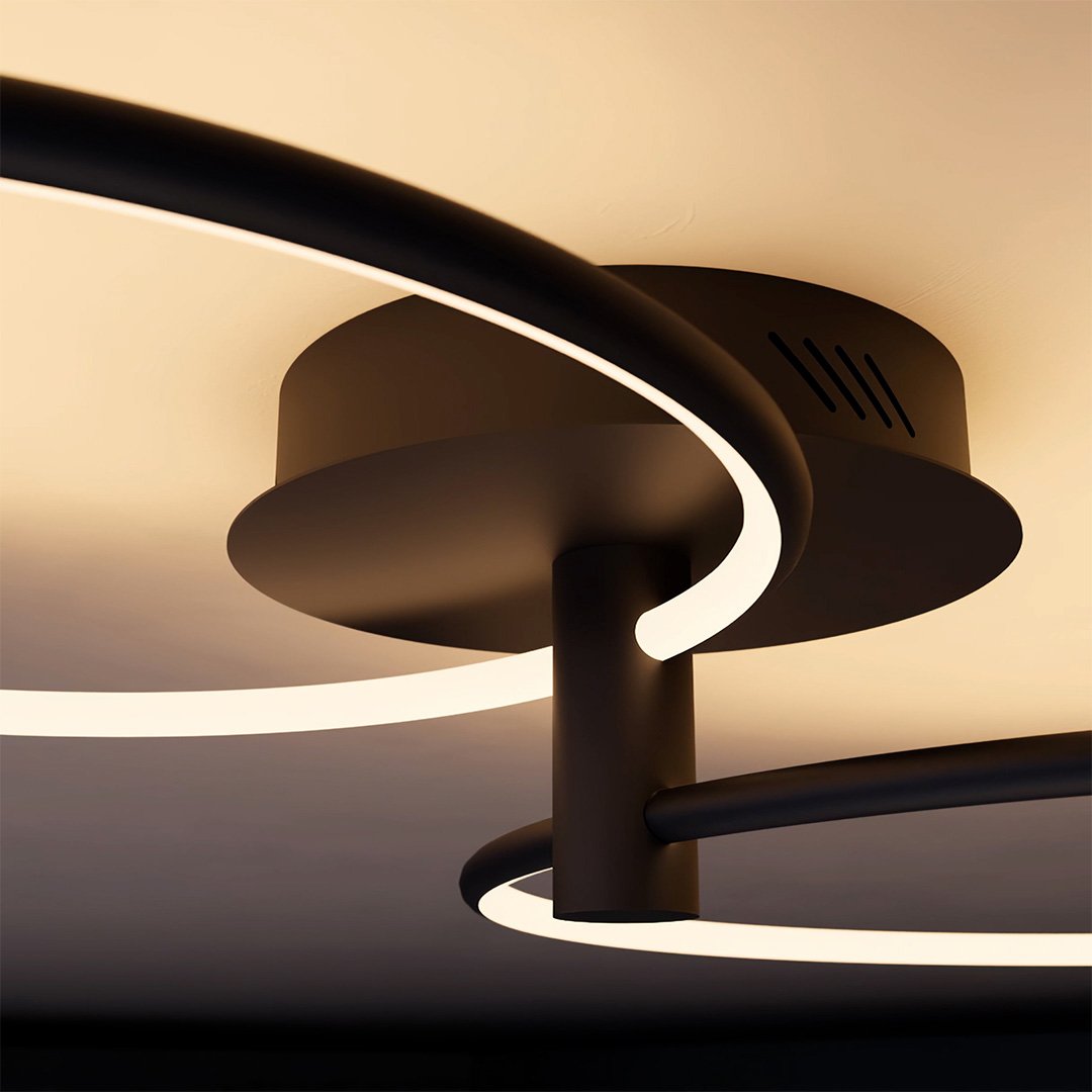 Tybalt | Dimmable Twin-Ring LED Ceiling Light