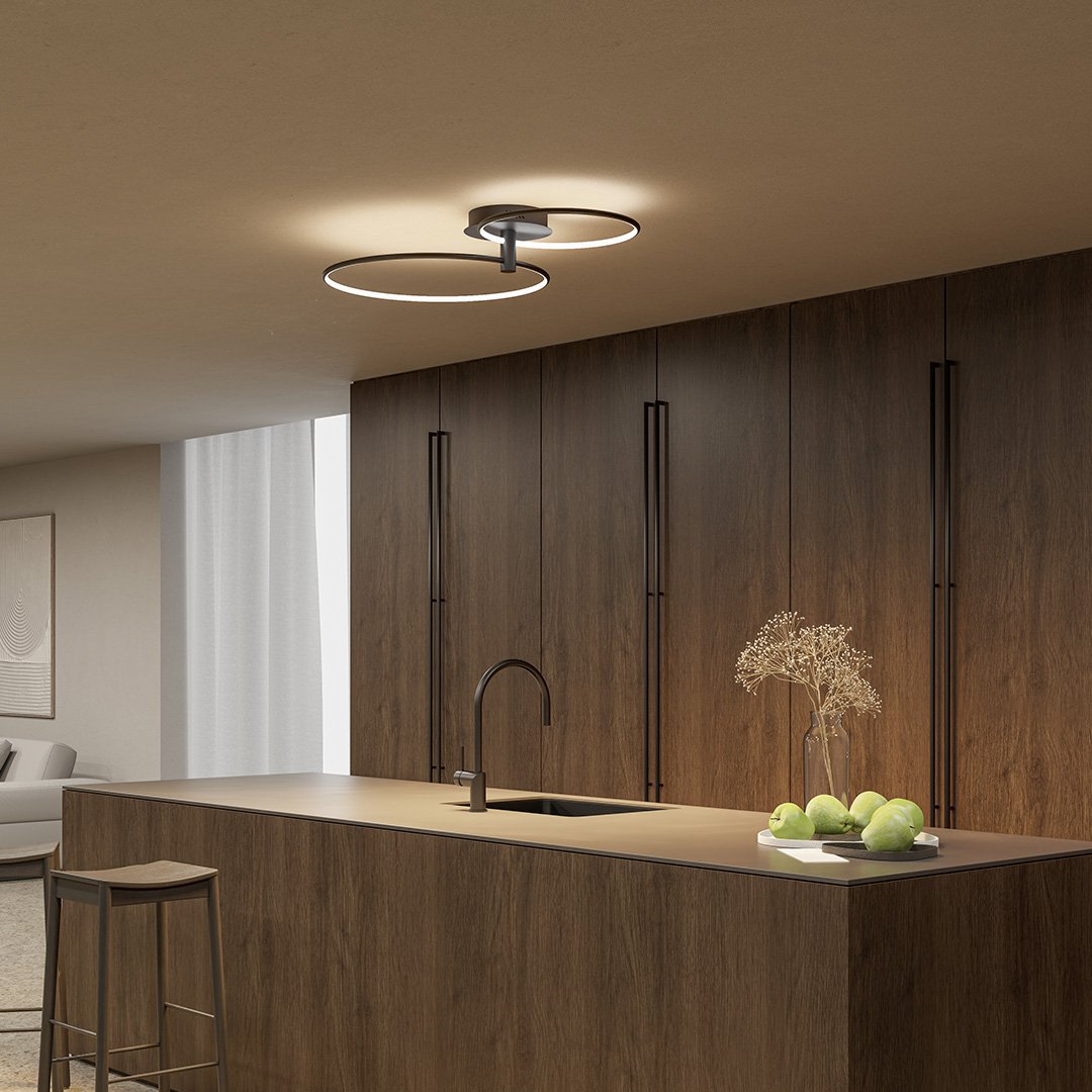 Tybalt | Dimmable Twin-Ring LED Ceiling Light