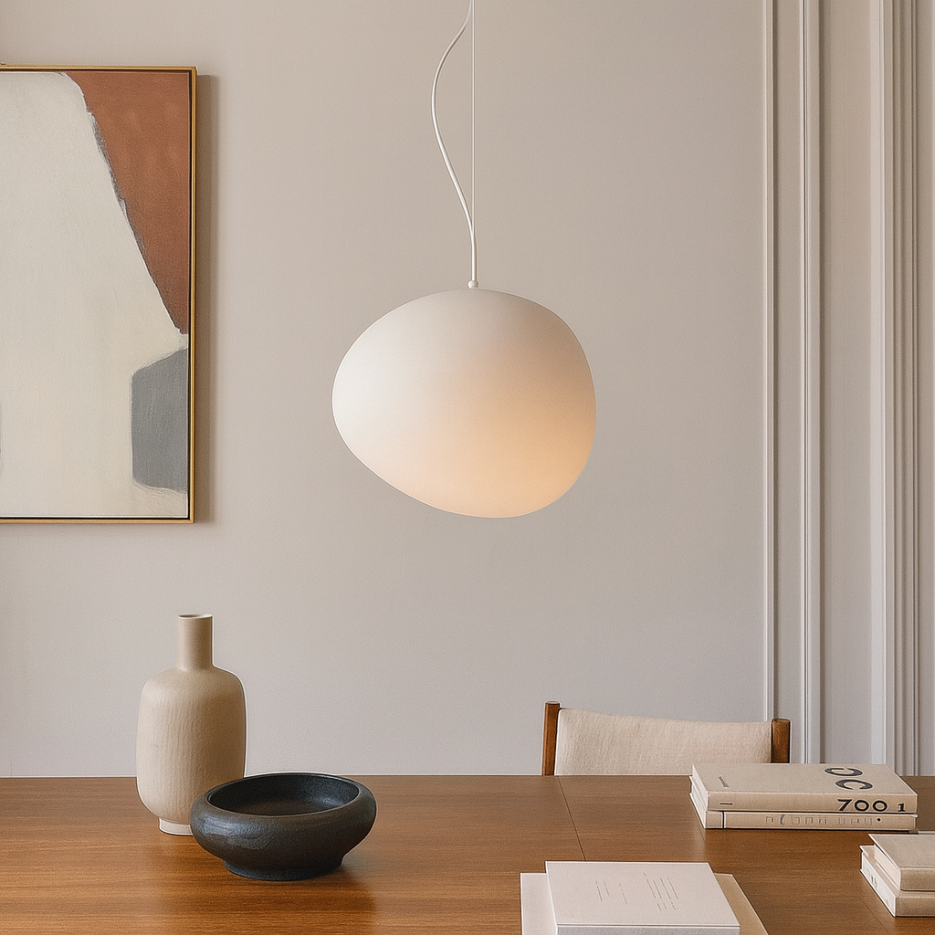 Caelis | Frosted Glass Globe Pendant Light