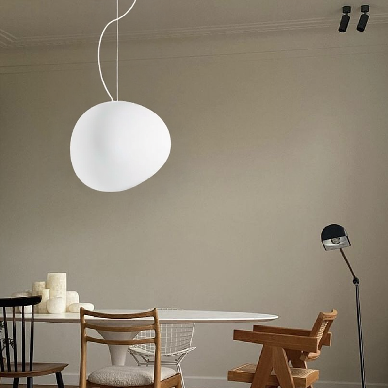 Caelis | Frosted Glass Globe Pendant Light