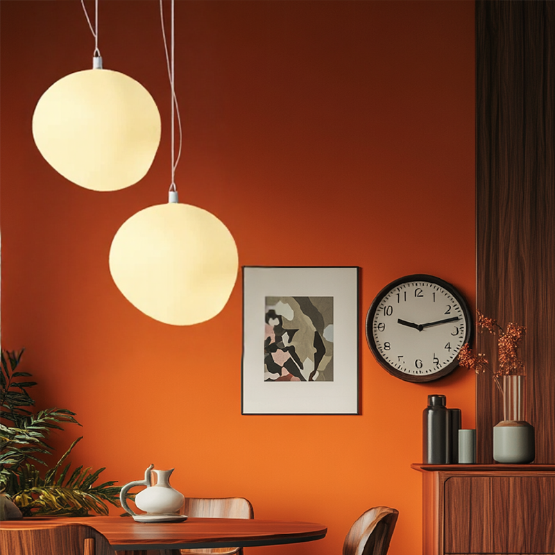 Caelis | Frosted Glass Globe Pendant Light