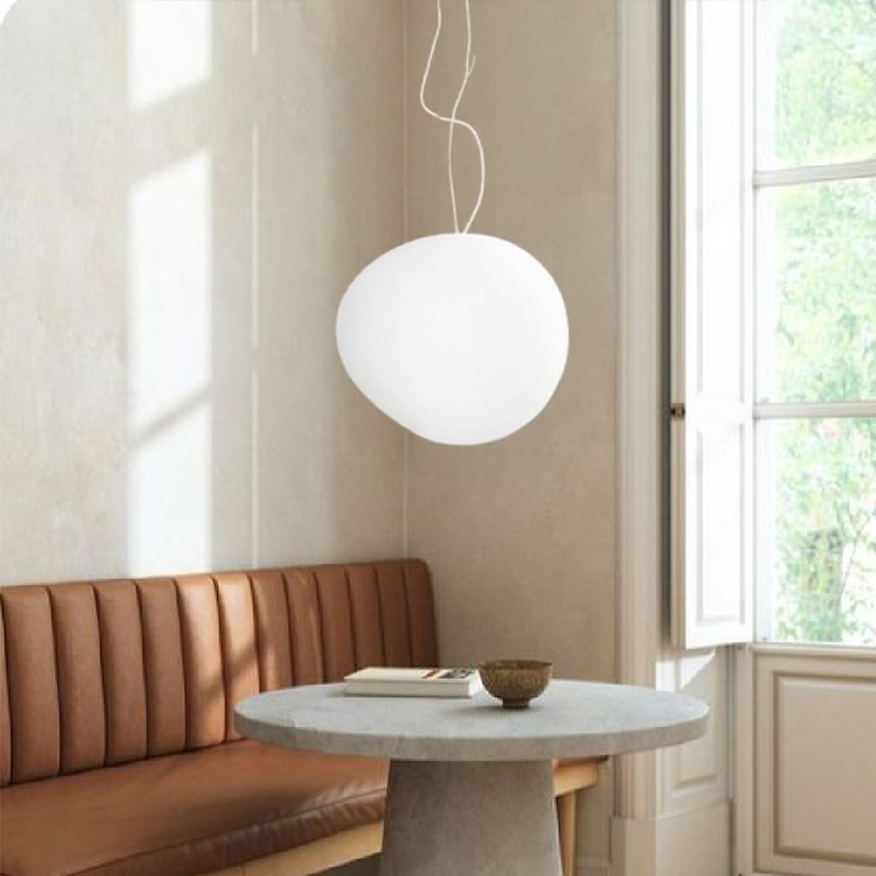 Caelis | Frosted Glass Globe Pendant Light