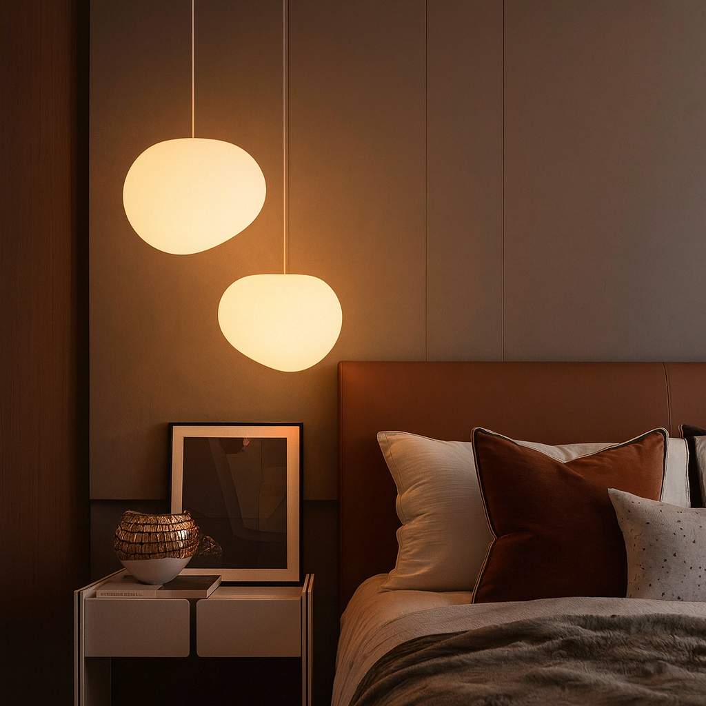 Caelis | Frosted Glass Globe Pendant Light