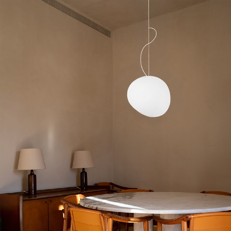 Caelis | Frosted Glass Globe Pendant Light