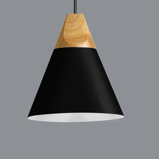 Oriel | Nordic Pendant Light with Wood and Metal