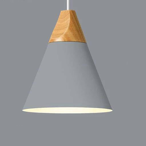 Oriel | Nordic Pendant Light with Wood and Metal
