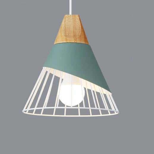 Oriel | Nordic Pendant Light with Wood and Metal
