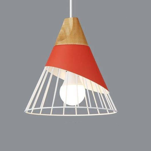 Oriel | Nordic Pendant Light with Wood and Metal