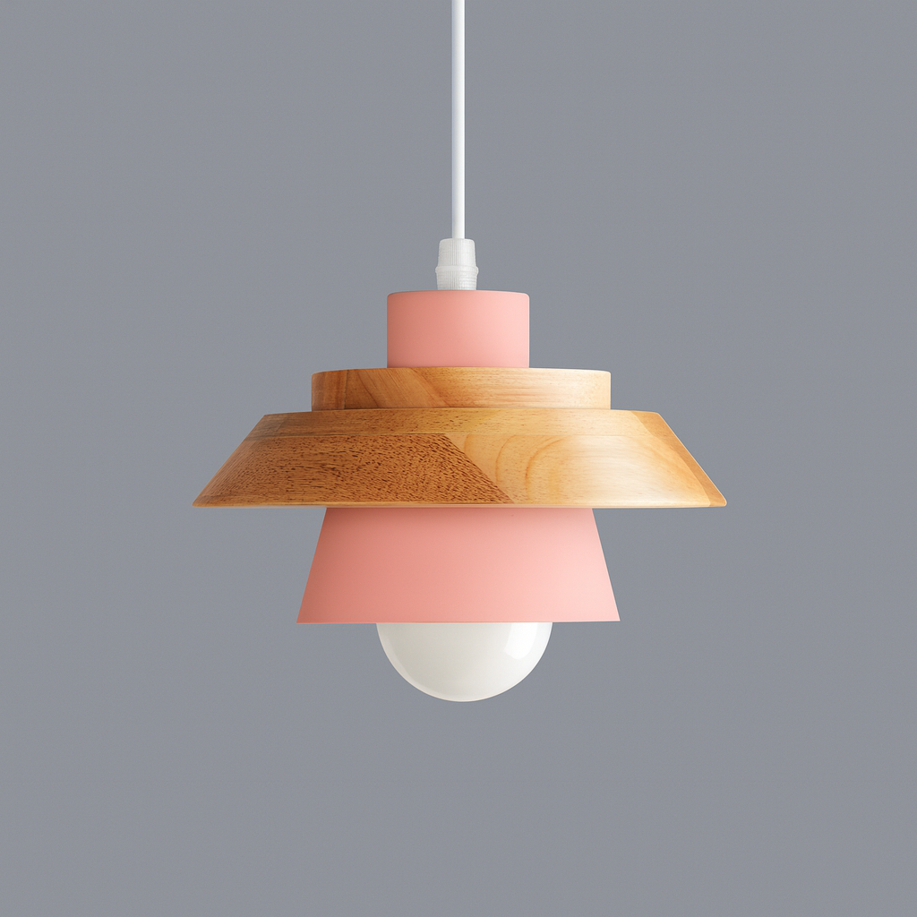 Oriel | Nordic Pendant Light with Wood and Metal