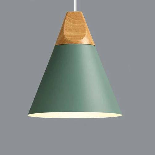 Oriel | Nordic Pendant Light with Wood and Metal
