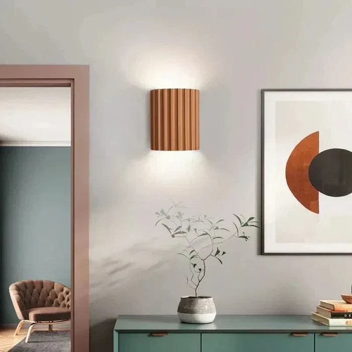Rylle | Fluted Resin Wall Light