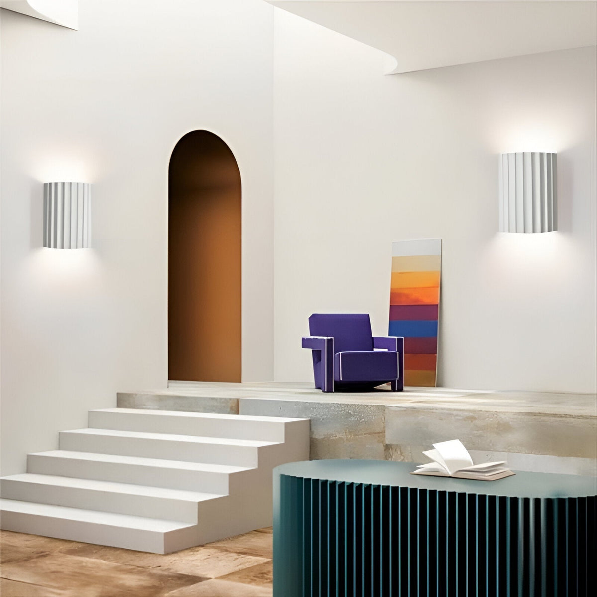 Rylle | Fluted Resin Wall Light