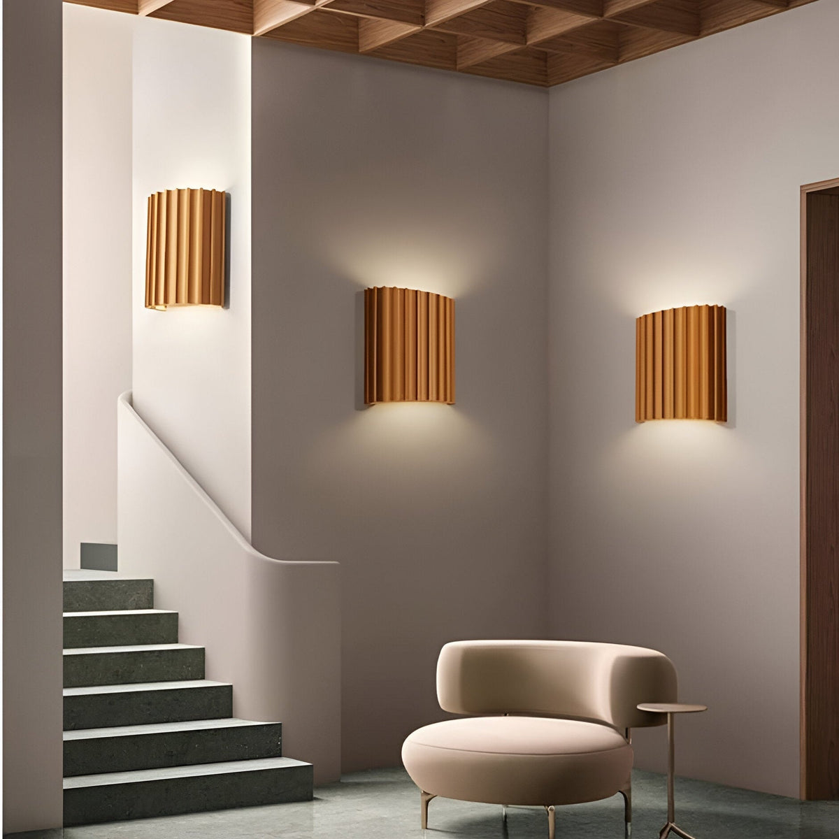 Rylle | Fluted Resin Wall Light