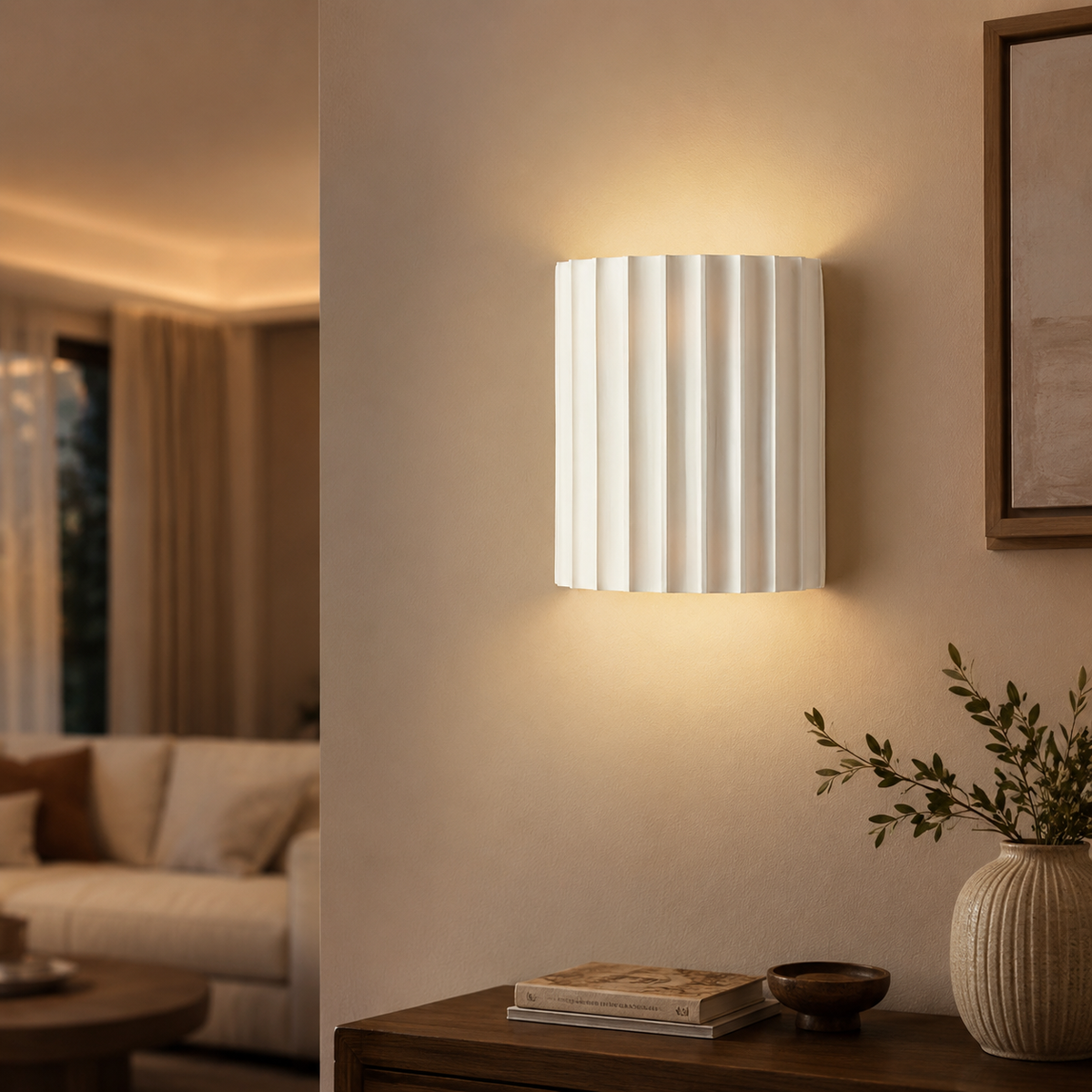 Rylle | Fluted Resin Wall Light
