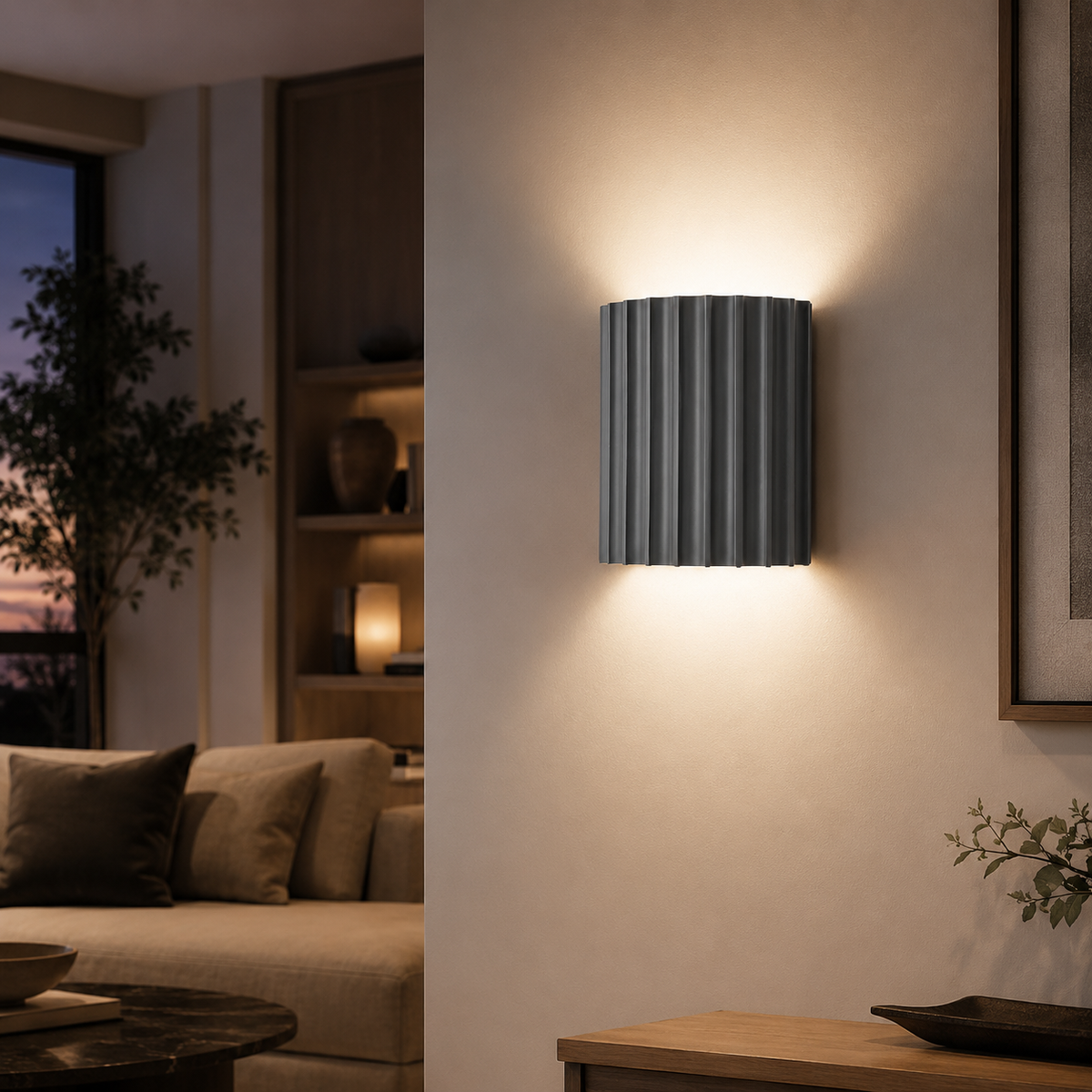 Rylle | Fluted Resin Wall Light