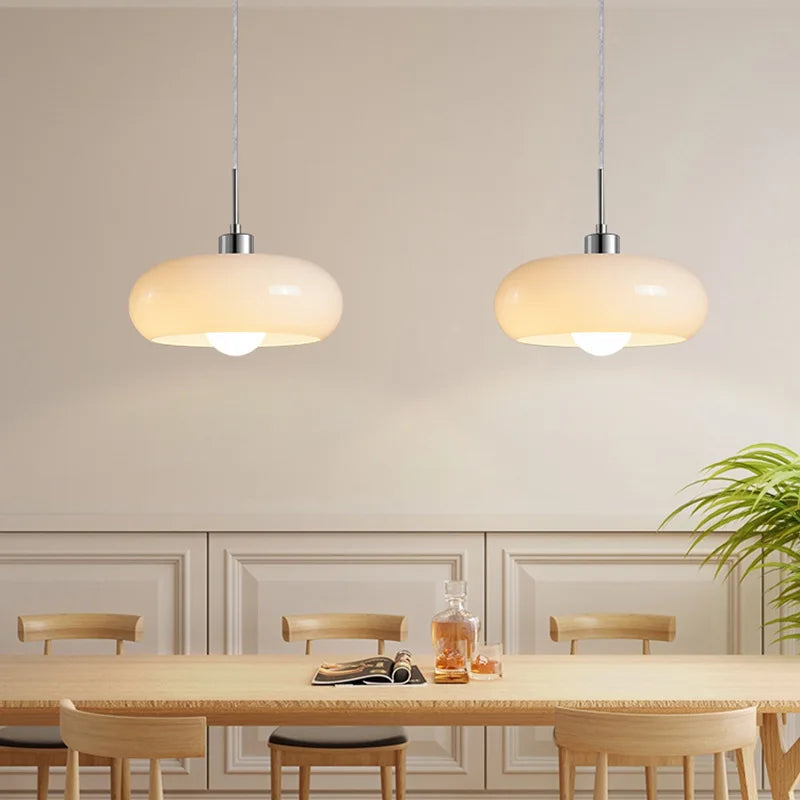 Lumette | Glossy Pendant Light with Retro Dome Shade