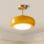 Ambrose | Vintage Semi-Flush Ceiling Light with Glass Dome Shade