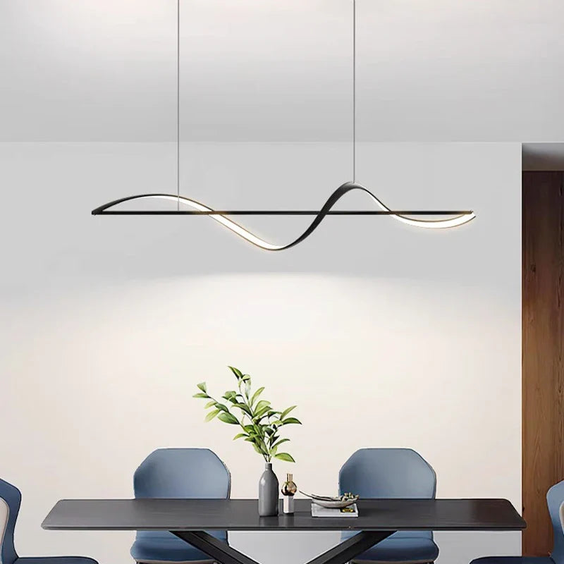 Caedmon | Integrated LED Wave Pendant Light