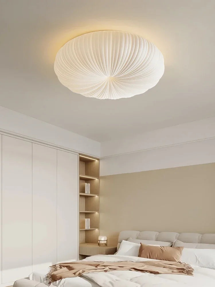 Valoria | Shell-Inspired Pleated Ceiling Light