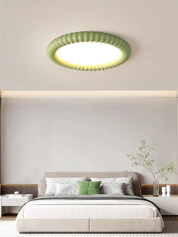 Ashford | LED Flush Mount Ceiling Light with Rippled Frame
