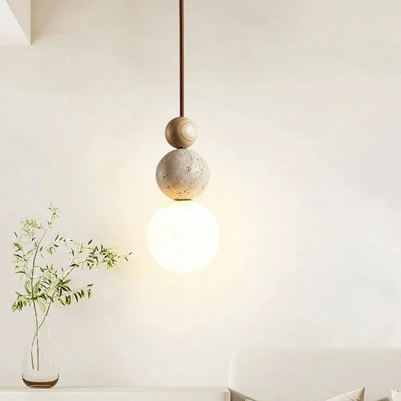 Tellara | Natural Sphere Pendant Light