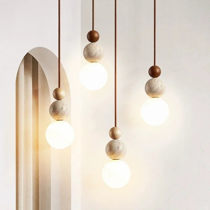 Tellara | Natural Sphere Pendant Light