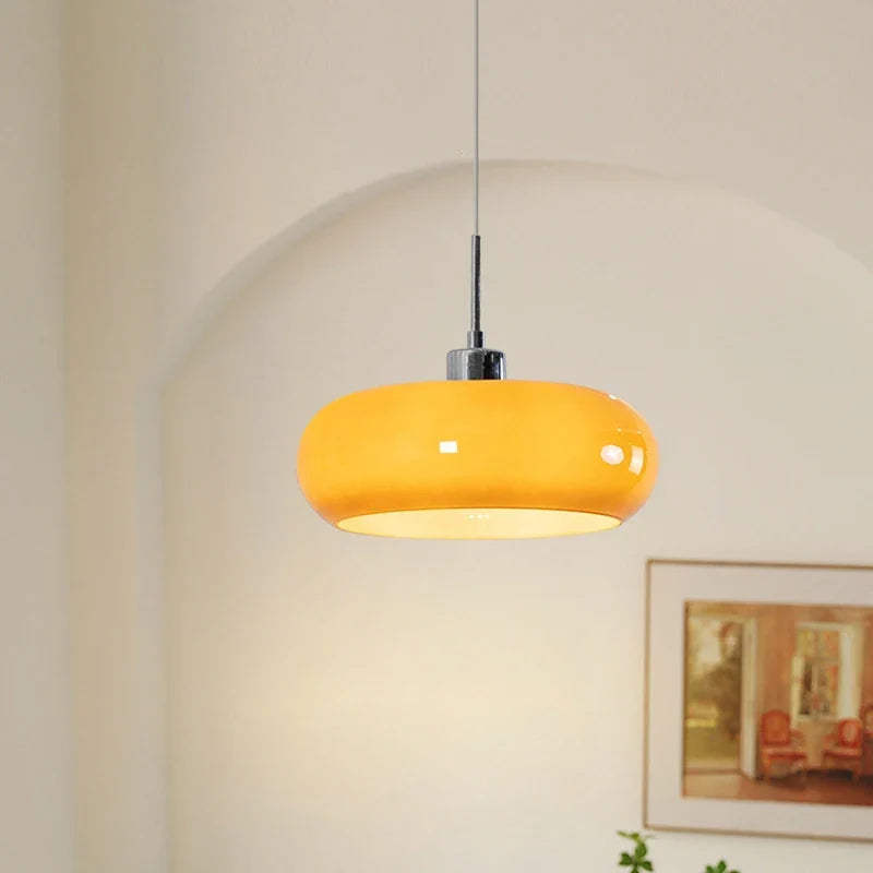 Lumette | Glossy Pendant Light with Retro Dome Shade