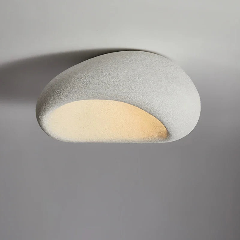 Perry | Ceiling Light with Organic Stone-Effect Shade