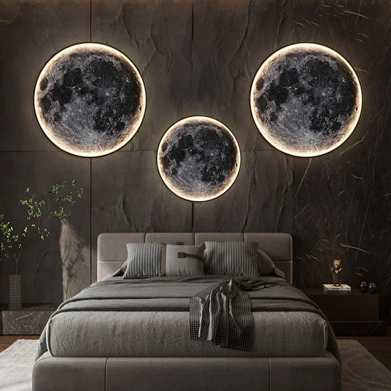 Slate | LED Moon Wall Light