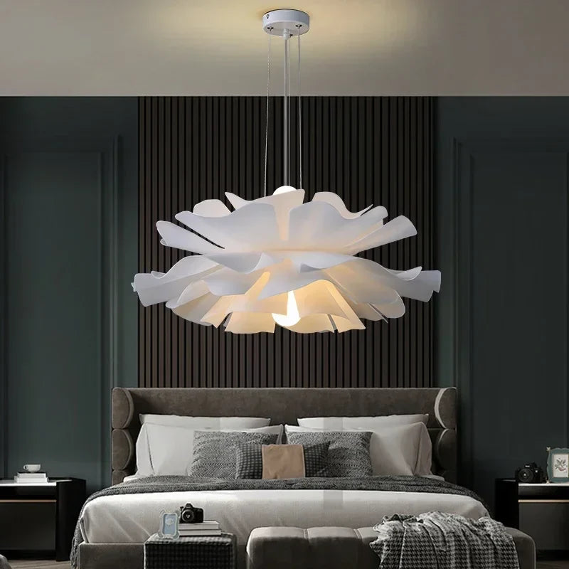 Florabelle | White Lotus Flower Pendant Light