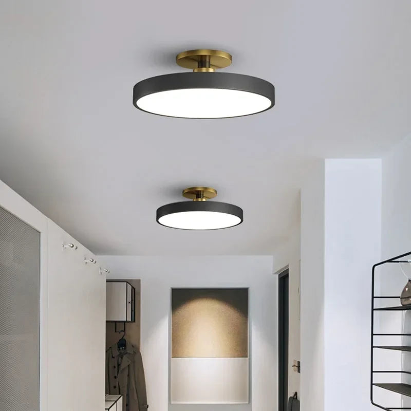 Wynlow | Round LED Ceiling Light with Gold Accent
