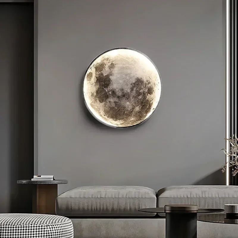 Slate | LED Moon Wall Light