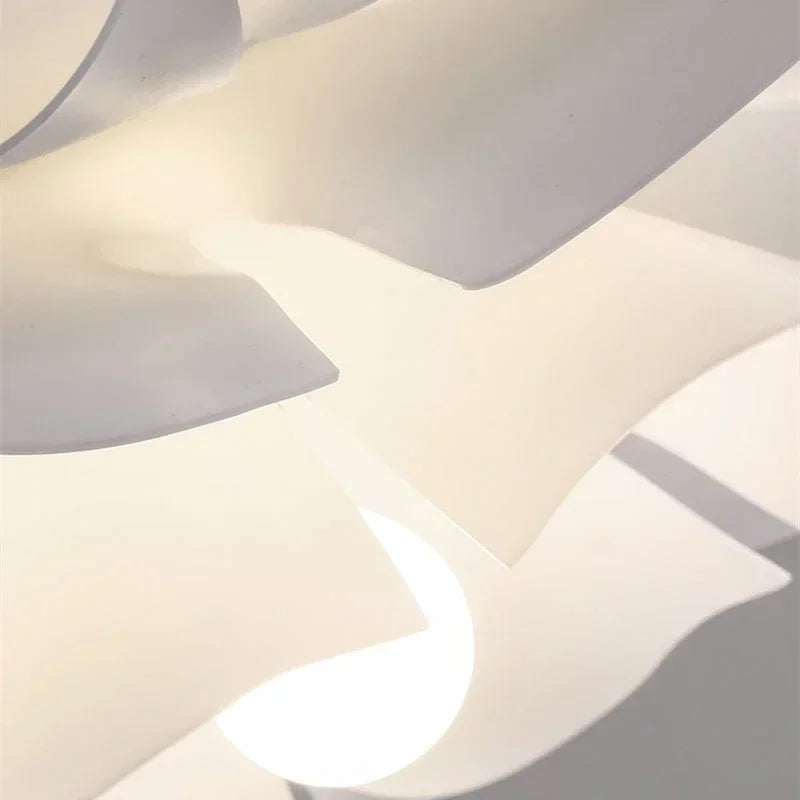 Florabelle | White Lotus Flower Pendant Light