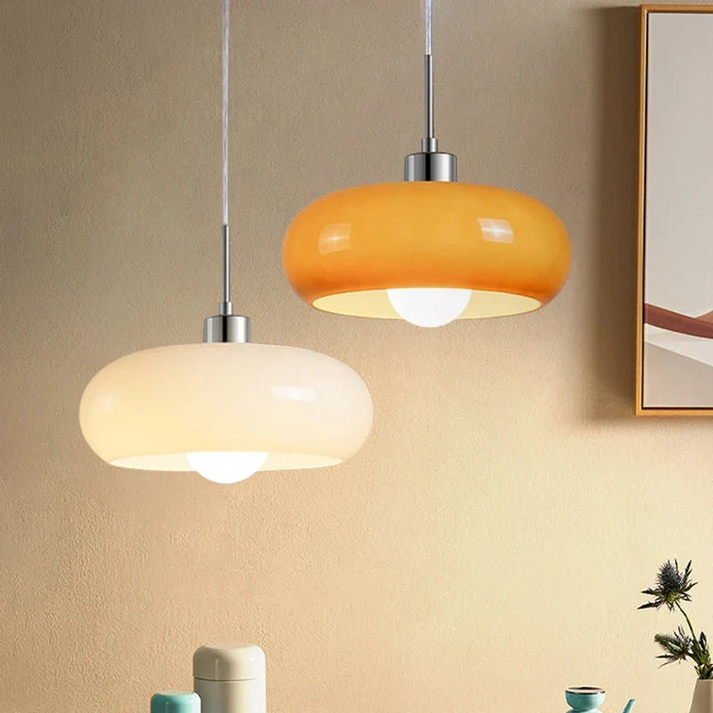 Lumette | Glossy Pendant Light with Retro Dome Shade