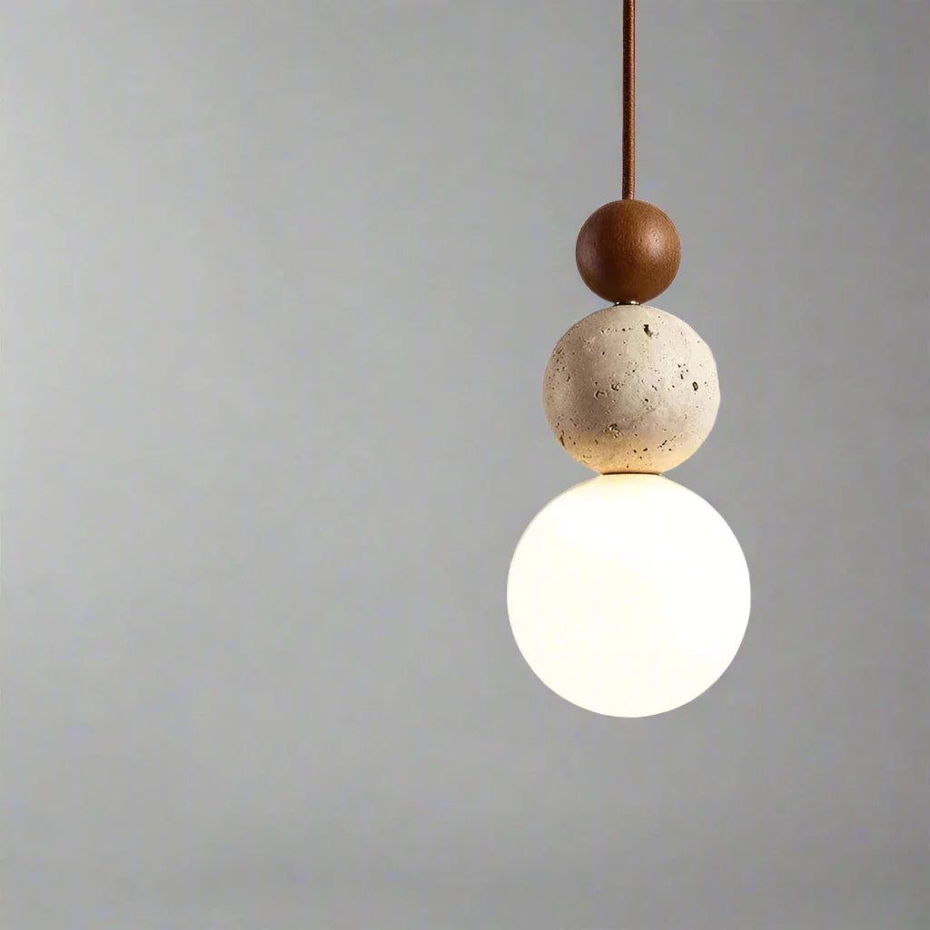 Tellara | Natural Sphere Pendant Light
