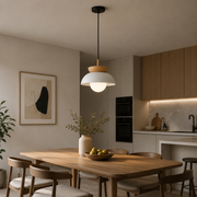 Orinoco | Wood and Metal Globe Pendant Light