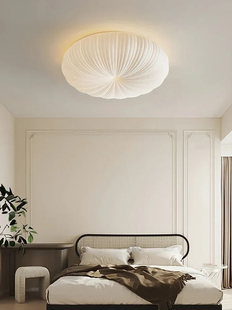 Valoria | Shell-Inspired Pleated Ceiling Light
