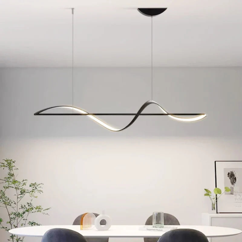Caedmon | Integrated LED Wave Pendant Light
